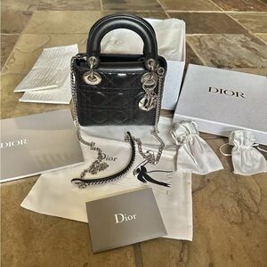 Authentic mini Lady Dior bag